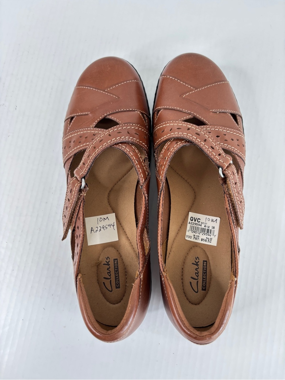 Clarks Ashland Spin Q Slip-On Loafer Mary Jane Womens Comfort Shoe Size 10 Brown - Picture 11 of 11